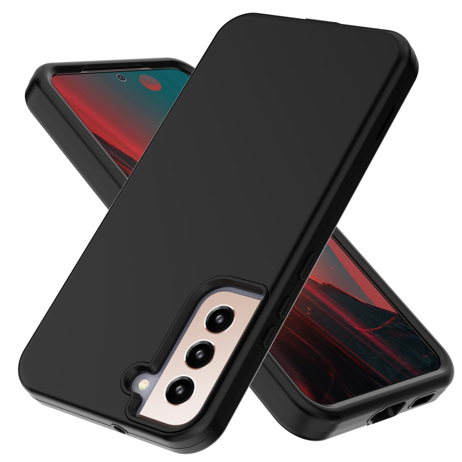 GW03 For Samsung Galaxy S23 Thicken TPU PC Phone Case Rubberized Anti-fingerprint Phone Cover GW03 For Samsung Galaxy S23 Thicken TPU PC Phone Case Rubberized Anti-fingerprint Phone Cover